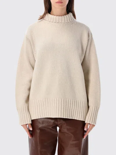 Rohe Dropped-shoulder Wool And Cashmere Turtleneck Jumper In Neutral