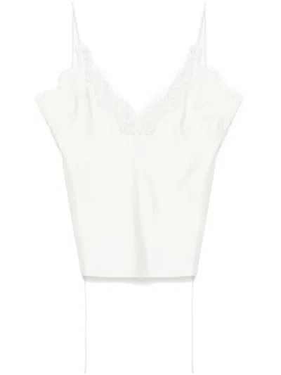 Rohe Ecru Silk Lace Camisole
