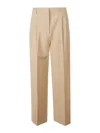 Rohe Pleated Slim-fit Trousers In Beige