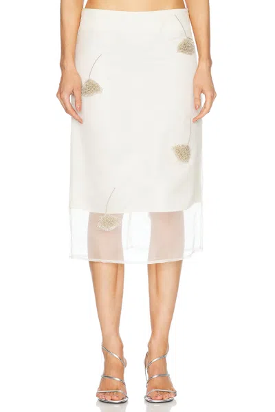 ROHE EMBELLISHED TULIP ORGANZA SKIRT