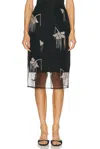Rohe Embellished Tulip Skirt In Black