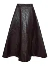Rohe Embossed Midi Skirt In Black