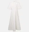 Rohe Embroidered Poplin Dress In White