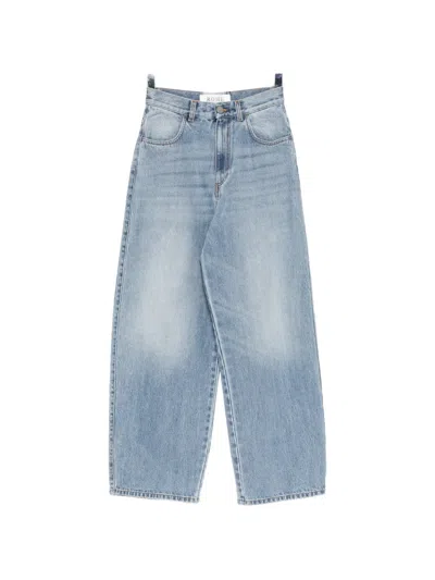 Rohe Faded-effect Wide-leg Jeans In Blue