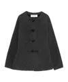 Rohe Mandarin Crew-neck Cardigan In Gray