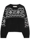 Rohe Fair Isle Wool Sweater In Black