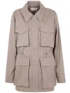 Rohe Field Jacket With Waist Adjuster Clothing In Neutral