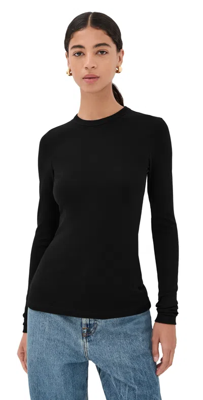 Rohe Fine Merino Long Sleeve Top Black