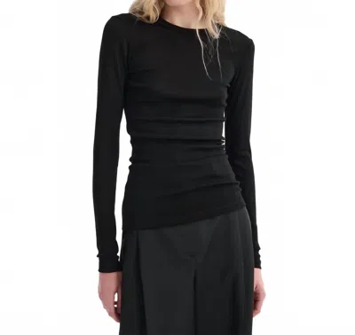 Rohe Fine Merino Long Sleeve Top In Black