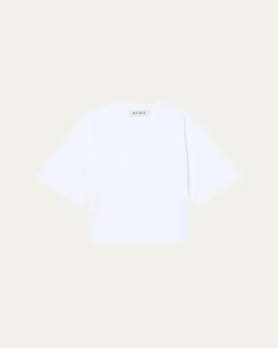 Rohe Fitted Cotton T-shirt In Optic White