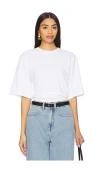 Rohe White Womens Oversized Crew Neck T-shirt In Cotton Blend In White