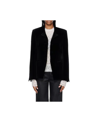 Rohe Fitted Velvet Blazer In Black