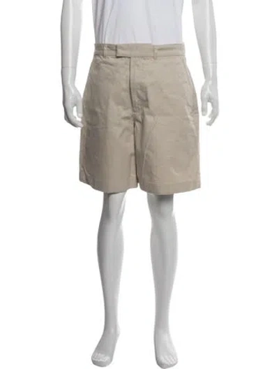 Pre-owned Rohe Flat Front Shorts In Neutral