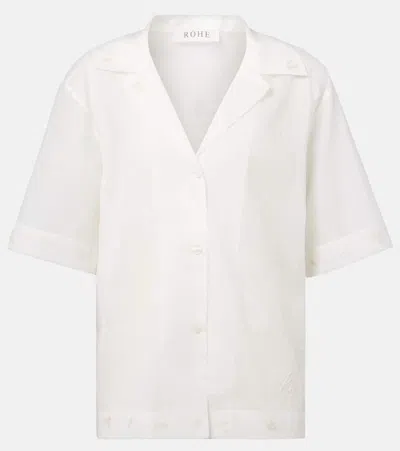 Rohe Róhe Floral Semi-sheer Cotton Organza Shirt