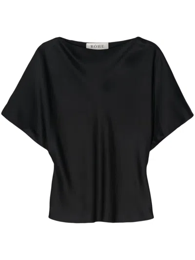 Rohe Fluid Satin Top In 138 Noir