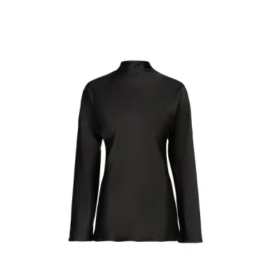 Rohe Frames Chemise En Satin In Black