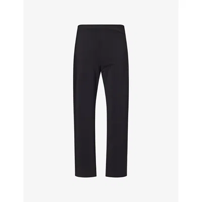 Rohe Frames Womens Black Cigarette High-rise Stretch-woven Trousers
