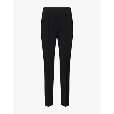 Rohe Frames Womens Pintuck-pleat Cigarette-leg Woven Trousers Black