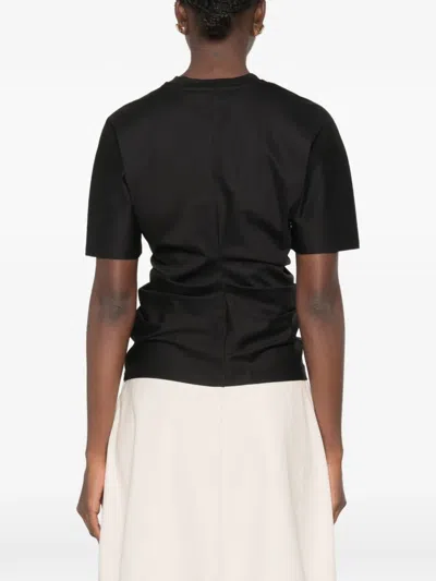 Rohe Gathered T-shirt In Black