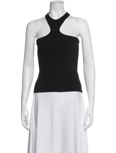Pre-owned Rohe Halterneck Sleeveless Top In Black