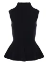 Rohe Sculptural Sleeveless Knitted Top In Black