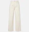 Rohe High-rise Wide-leg Jeans In Ecru