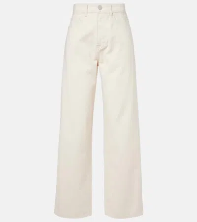 Rohe High-rise Wide-leg Jeans In Beige