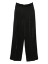 Rohe High-waisted Pleated Casual Pants In Black