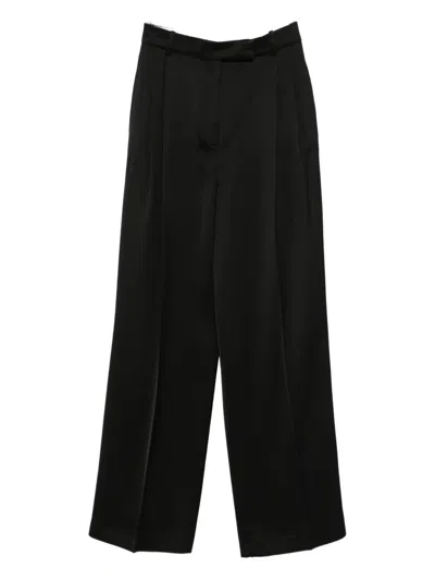ROHE HIGH-WAIST SATIN TROUSERS