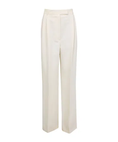 Rohe High-waisted Casual Pants In White