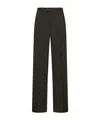 Rohe High-waisted Pleated Casual Pants In Black