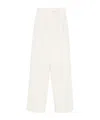 Rohe High-waisted Pleated Casual Pants In White