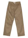 Rohe High-waisted Trousers In Brown
