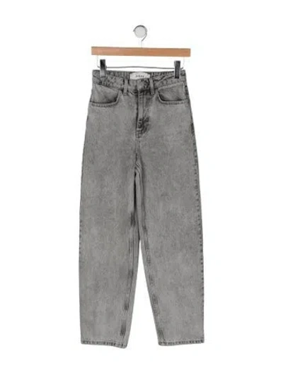 Pre-owned Rohe High-rise Straight Leg Jeans In Grey