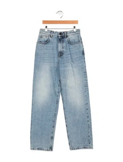 Pre-owned Rohe High-rise Straight Leg Jeans W/ Tags In Blue
