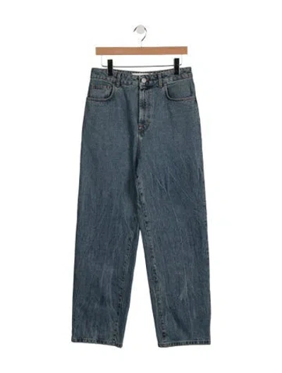 Pre-owned Rohe High-rise Straight Leg Jeans W/ Tags In Blue