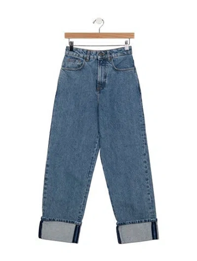Pre-owned Rohe High-rise Straight Leg Jeans W/ Tags In Blue