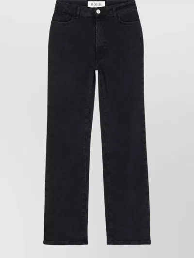Rohe High-rise Straight-leg Denim Jeans In Black