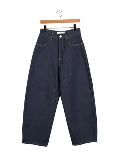 Pre-owned Rohe High-rise Wide Leg Jeans In Blue