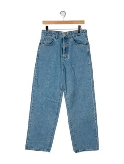 Pre-owned Rohe High-rise Wide Leg Jeans In Blue