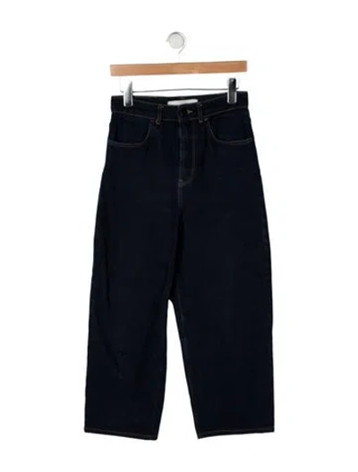 Pre-owned Rohe High-rise Wide Leg Jeans In Blue