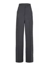 Rohe Highwaist Tailored Trousers In Gray