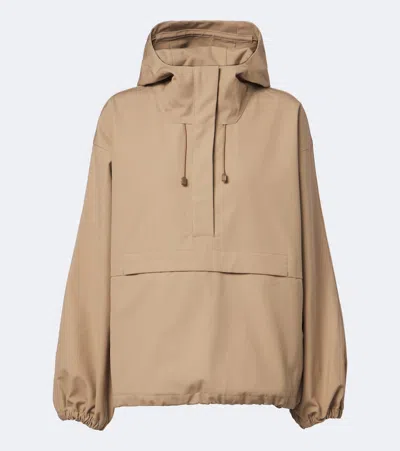 Rohe Róhe Hooded Oversized Jacket In Sand