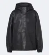 Rohe Hooded Oversized Leather Jacket In Black