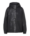 Rohe Hooded Oversized Leather Jacket In Multi