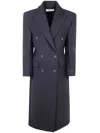 Rohe Double-breasted Coat In Blue