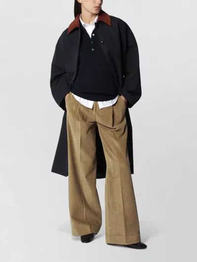 Rohe Jacket Contrasting Collar And Side Pockets In Blue