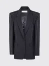 Rohe Róhe Contrast Detail Blazer In Black