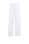 Rohe White Signature Baggy Fit Jeans In White