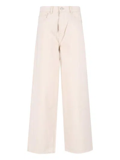 Rohe Baggy Low-rise Denim Jeans In Pink